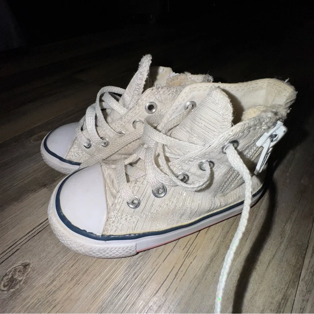 Converse Kids Cream High-Top Sneakers